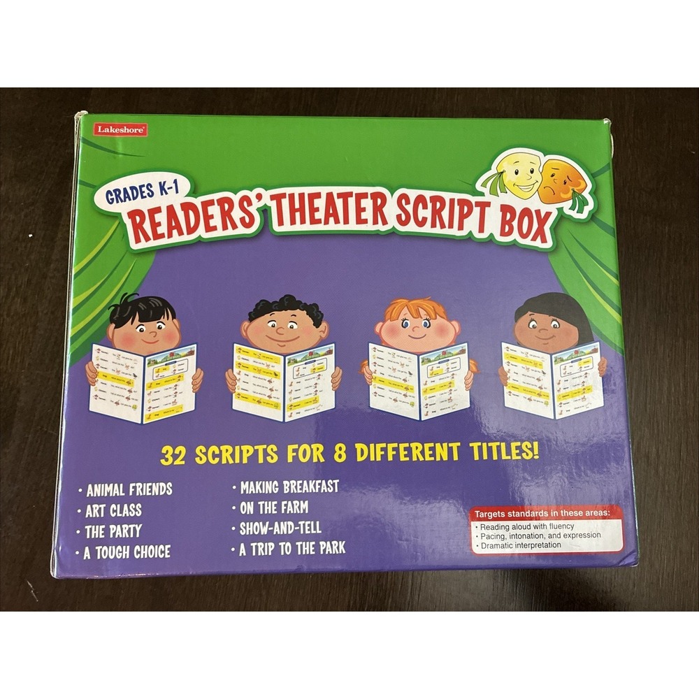 LakeShore Readers' Theater Script Box Grades K-1st Homeschool Teaching Open Box - Picture 6 of 10